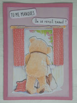 Carte 3D "Nounours"