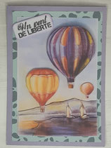 Carte 3D "Mongolfière"