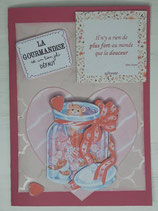 Carte 3D "Gourmandise"