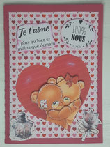 Carte 3D "Nounours"