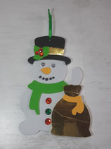 Déco Sapin "Bonhomme de Neige"