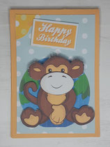 Carte 3D "Singe"