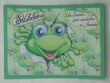 Carte 3D "Grenouille"