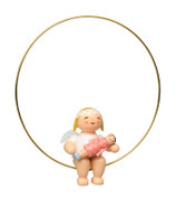 Christbaumengel im Ring, mit Puppe