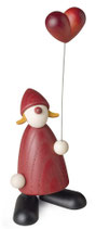 Weihnachtsfrau mit Herzballon, klein