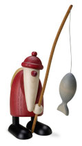 Weihnachtsmann mit Angel, klein