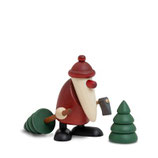 Miniaturset 9 / Weihnachtsmann mit Axt und Bäumen