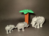 Duplo 3 Elefanten mit Palme als Set