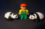 Duplo 2 Pandas mit Wärter