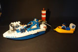 Duplo großes Polizeiboot mit Zubehör als Set