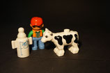 Duplo Bauer mit Kälbchen und Milchflasche als Set