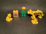 Duplo Tigermutter mit 2 Kindern und Wärter als Set