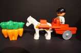 Duplo Pferdekutsche mit Möhren als Set