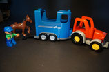 Duplo Trecker mit Pferdeanhänger als Set