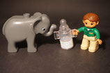 Duplo Zoowärter mit Trinkflasche als Set