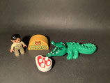 Duplo Krokodil mit Wärter als Set