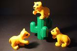 Duplo 3 Löwenbabies mit Kaktus als Set