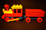 Duplo Schiebelok mit Niederbord-Waggon