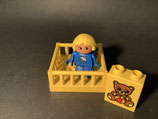 Duplo Kind/Baby im Laufstall als Set