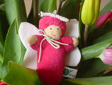 Schmetterling klein nach Waldorfart pink
