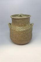 Wood fired lidded jar