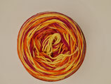 Sockenwolle gelb/orange/rot    100g