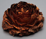 Rose aus Epoxidharz gegossen, Kupfer