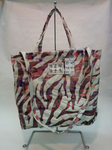 ショルダートートバッグ-zebra pink-