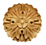 Rosette aus Holz