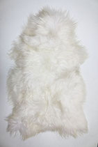 Peau de mouton islandaise naturelle blanche