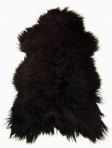 Peau de mouton islandaise naturelle noire