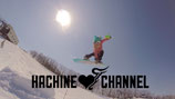 HACHINE CHANNELロゴステッカー(同色２枚セット)