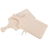 Schneidebrett mit Griff aus Ahorn Holz - 34 x 16 x 1,5 cm