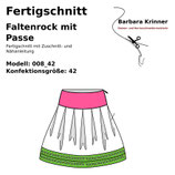 SONDERPOSTEN - Fertigschnitt Faltenrock mit Passe