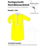 Fertigschnitt Hemdblusenkleid 104