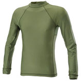 TEE-SHIRT MANCHES LONGUES LYCRA + MESH VERT OD - DEFCON 5