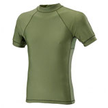 TEE-SHIRT MANCHES COURTES LYCRA+MESH VERT OD- DEFCON 5