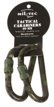 MOUSQUETON TACTICAL (PAIRE) 80MM CAMO