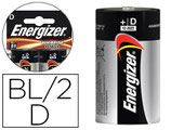 PILE ENERGIZER ALCALINE POWER I.C.E. LR20 TAILLE D BLISTER 2U
