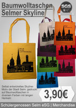 Baumwolltaschen mit Selmer Skyline