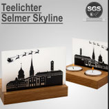 Teelichthalter mit Selmer Skyline