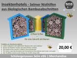 Insektenhotels - Selmer Nisthilfen aus ökologischen Bambusabschnitten