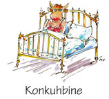 Postkarte "Konkuhbine"