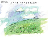 Postkarte "Gans vergessen"