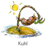 Postkarte "Kuhl"