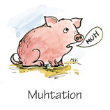 Postkarte "Muhtation"