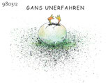 Postkarte "Gans unerfahren"