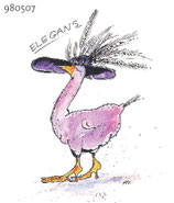 Postkarte "Elegans"