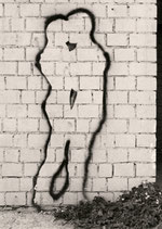 Postkarte: Liebespaar Silhouette