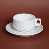 Tasse Bistro 25 cl stappelbar mit Untertasse